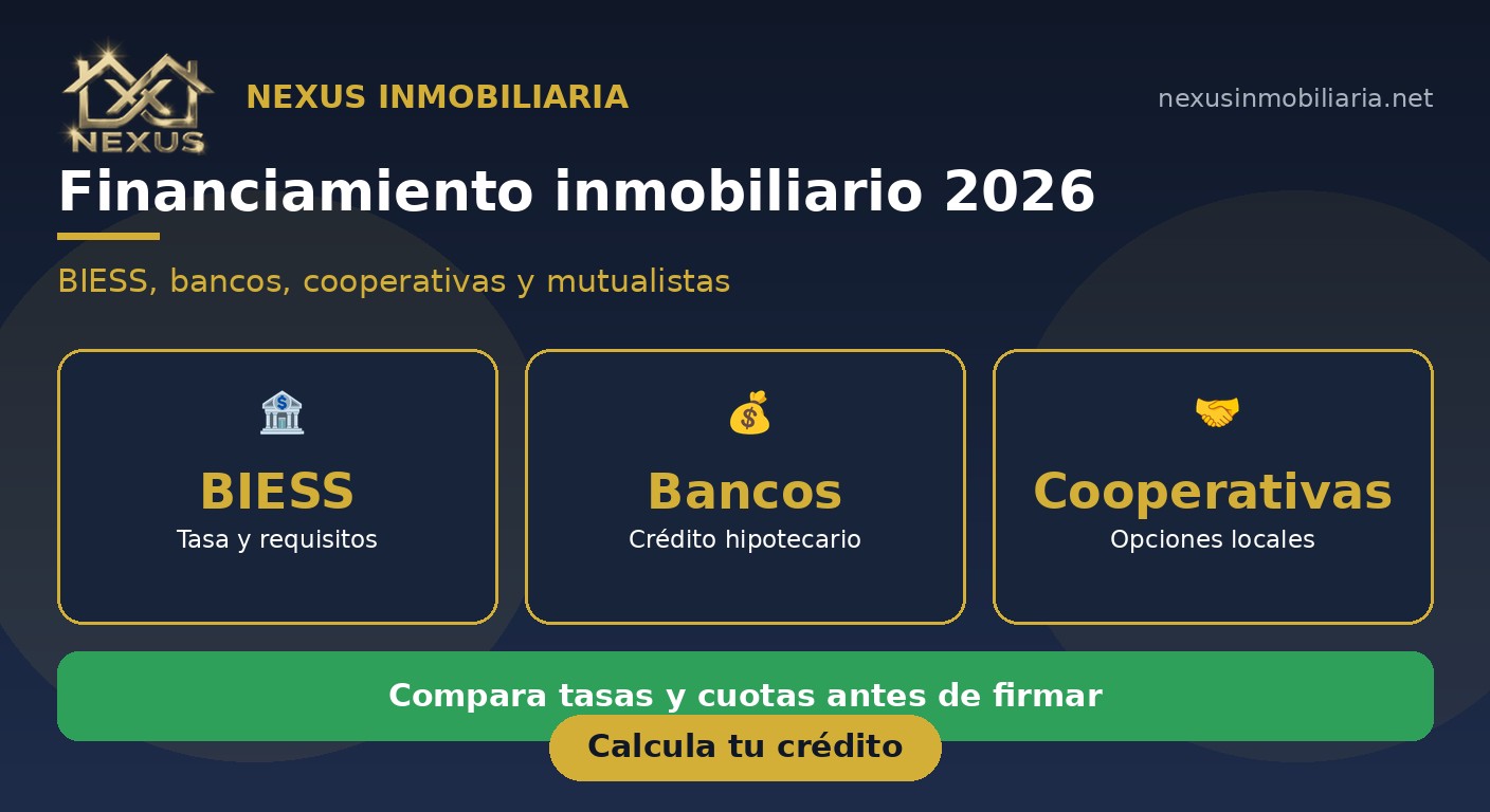 Guía de financiamiento inmobiliario Ecuador 2026
