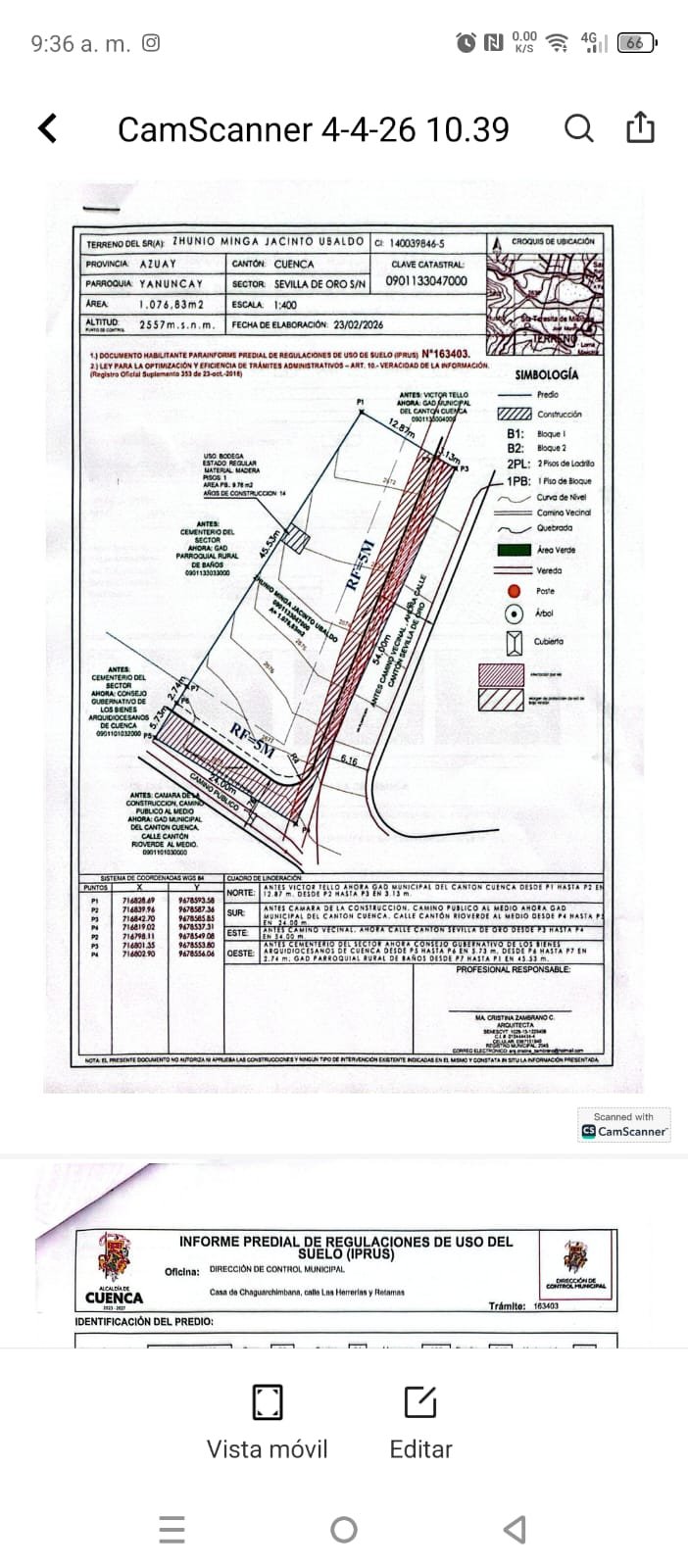 Terreno Misicata — Vista 4