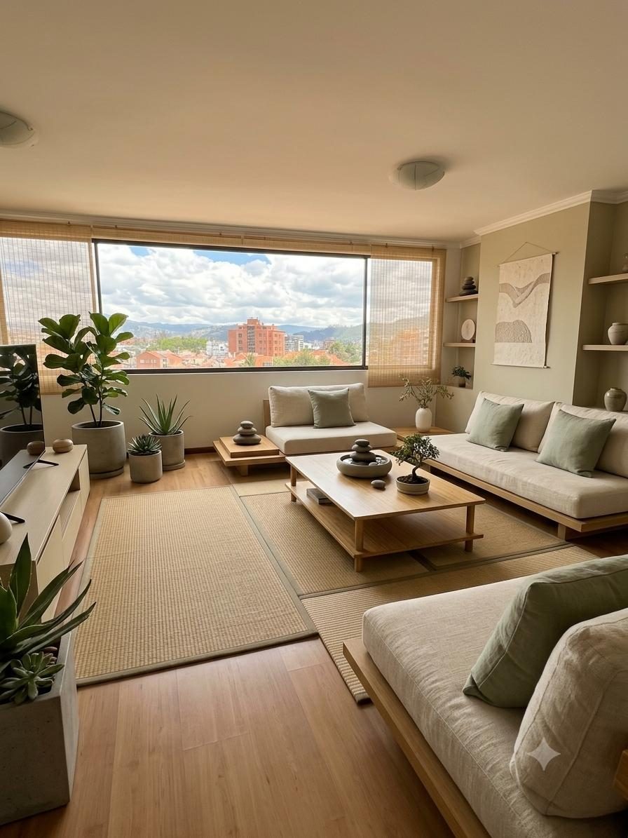 Apartamento Girasol, Cuenca — Sala amplia con luz natural