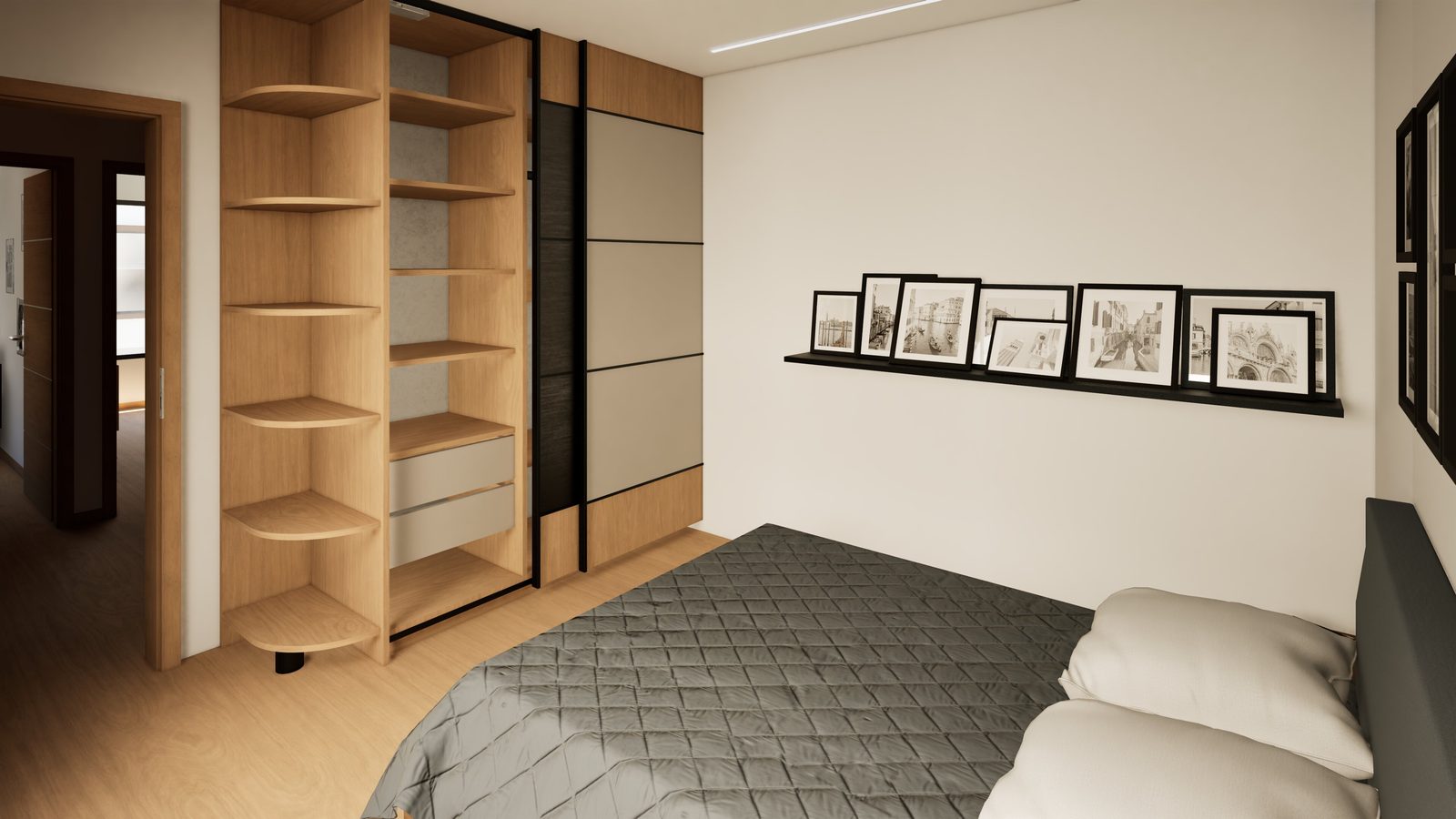 Dormitorio con luz natural