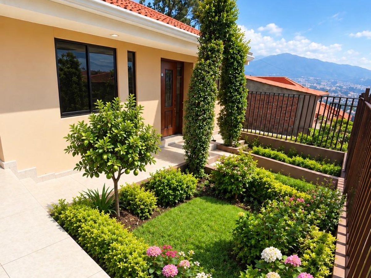 Villa Misicata, Cuenca — Jardín de frente